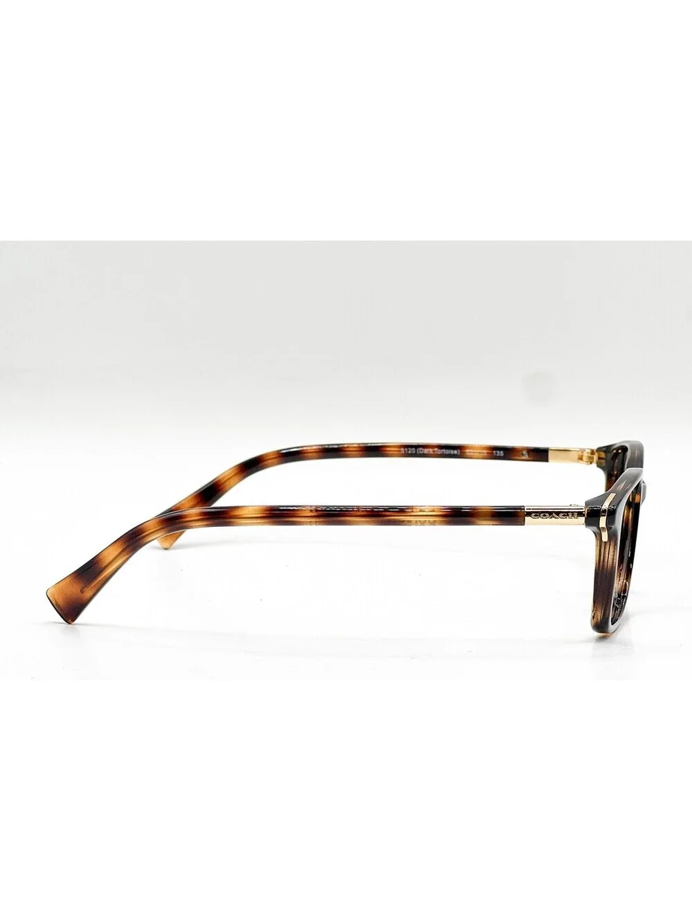 Coach HC 6077 5120 Dark Tortoise Rectangle Authentic Eyeglass Frames 53-15-135